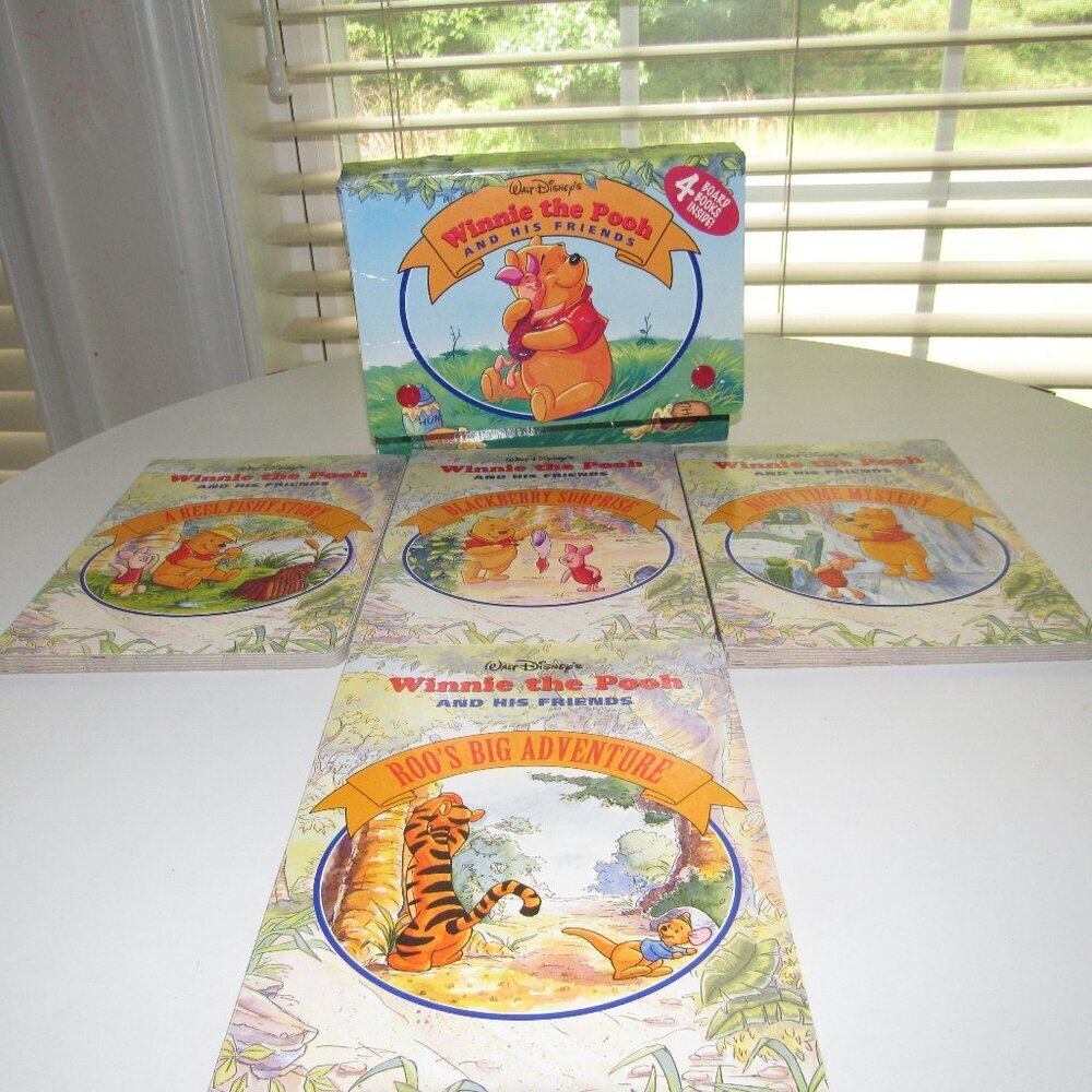 Walt Disney Winnie the Pooh & His Friends 4-Book Vintage Board Book Set